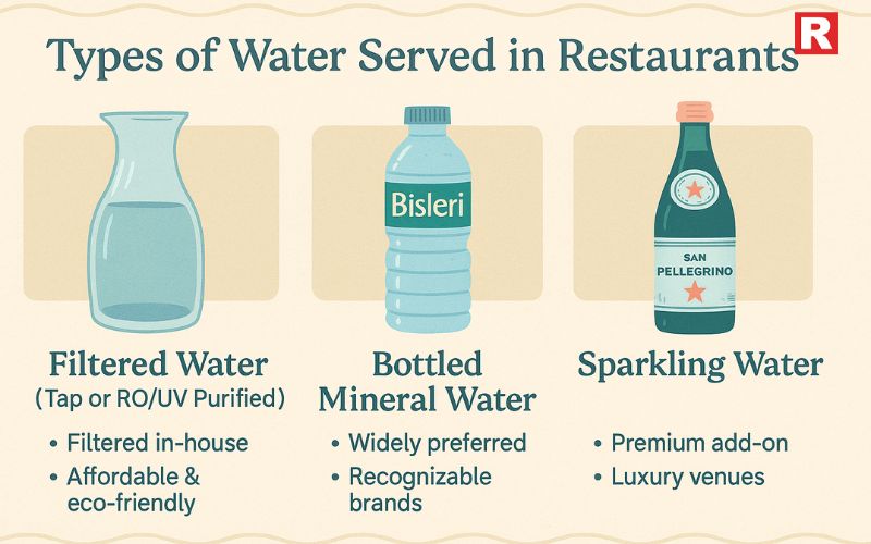 Types of Water Served in Restaurants