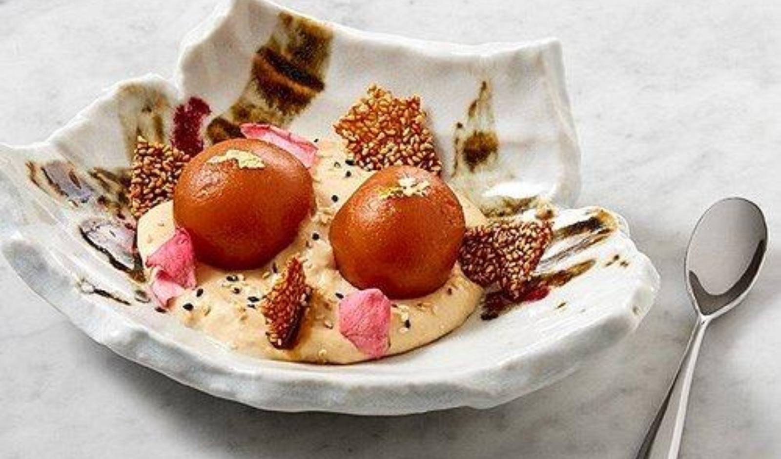 Warm Gulab Jamun with Saffron Rabri Adds a Restaurant-Style Finish