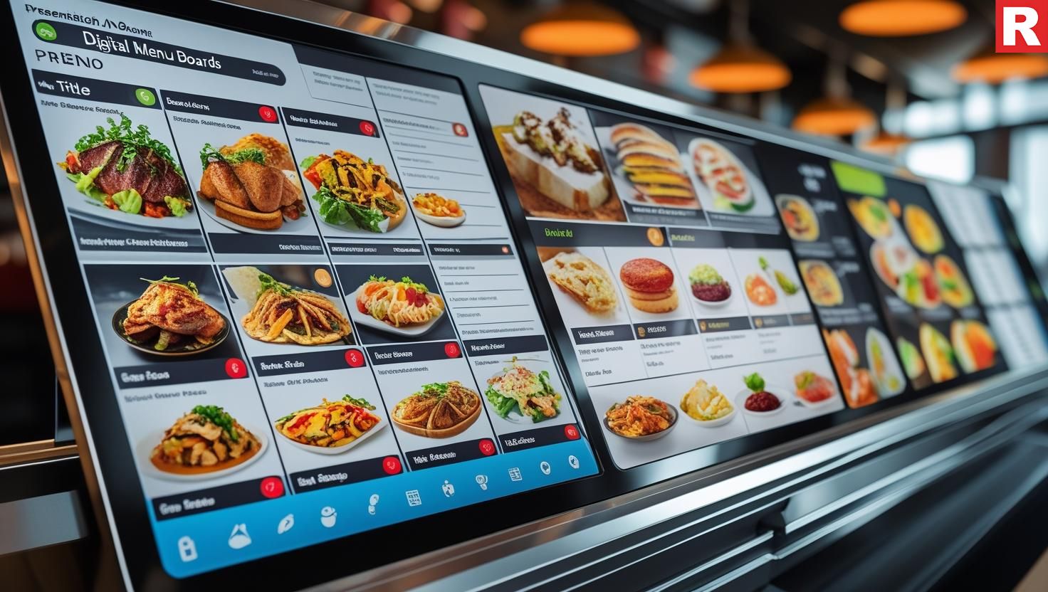 8. Digital Menu Boards