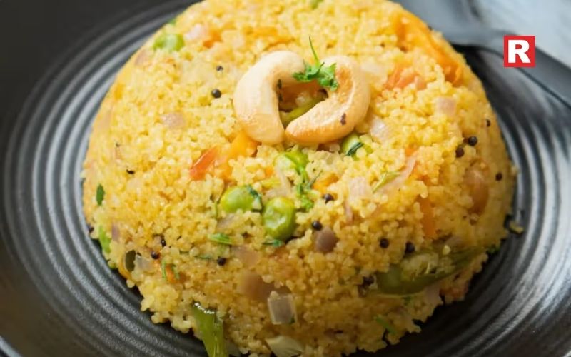 5. Quinoa & Dal Upma with Peanuts