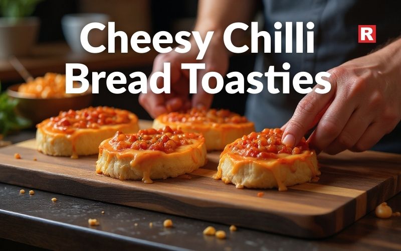 1. Cheesy Chilli Bread Toasties