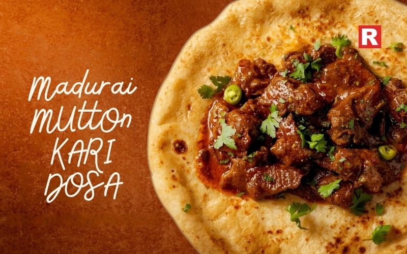 4. Madurai Mutton Kari Dosa (South India's Spicy Meat Crepe)