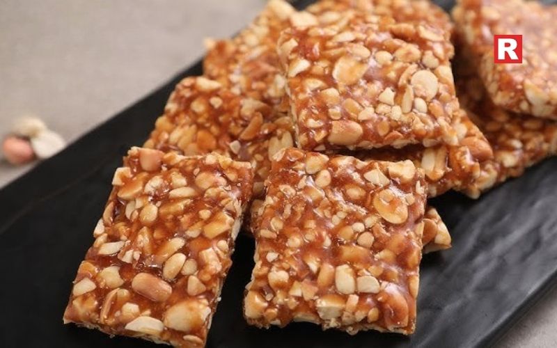 3. Peanut Chikki (Jaggery-Based)