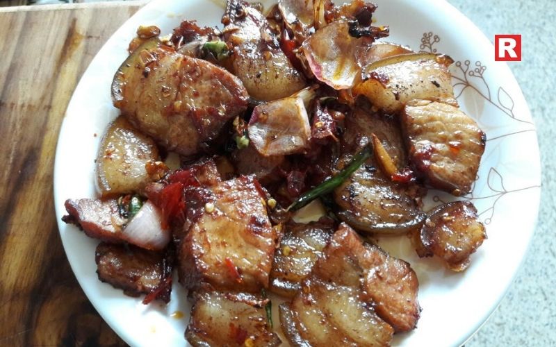 1. Smoked Pork with Bamboo Shoot – The Heart of Naga Cuisine
