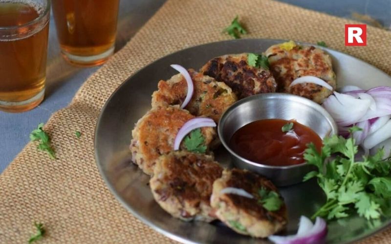 8. Rajma (Kidney Bean) Tikki with Mint Chutney
